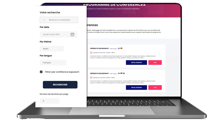 Program and session search